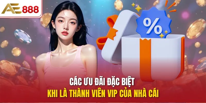 Các ưu đãi đặc biệt khi là thành viên VIP của nhà cái