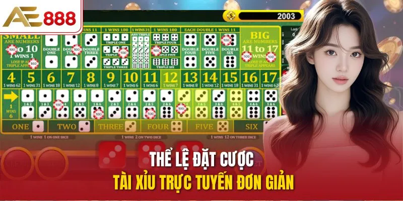 Tài Xỉu Trực Tuyến: 4 Mẹo Giúp Thắng Lớn Tại AE888 Thể lệ đặt cược Tài Xỉu trực tuyến đơn giản